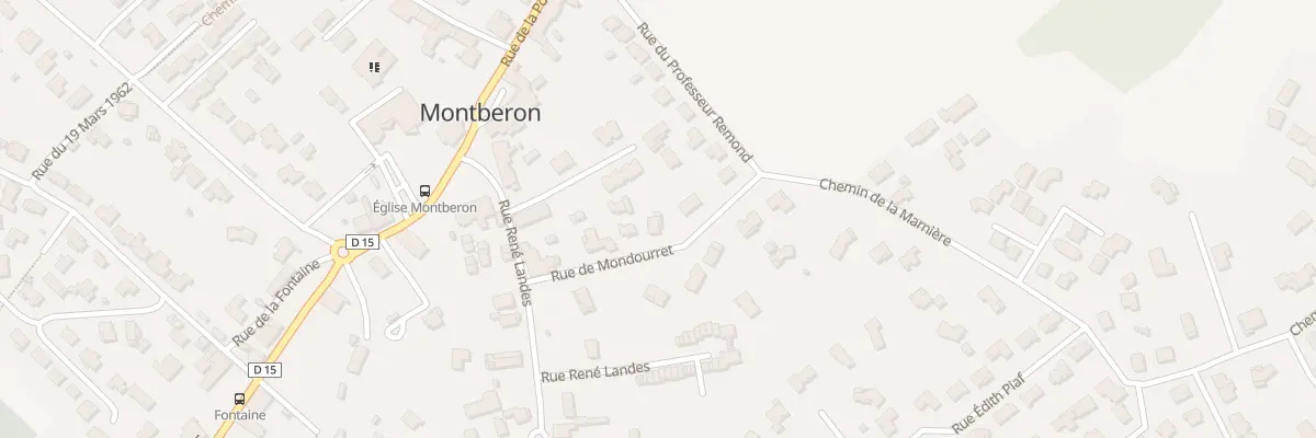 Plan du 5 Rue de Mondourret à Montberon
