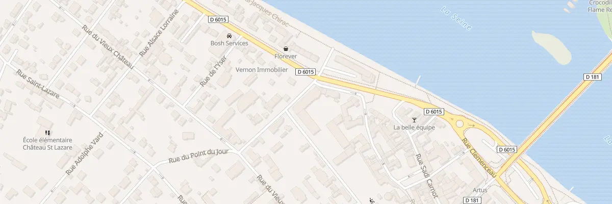 Plan du 3 Rue du Point du Jour à Vernon