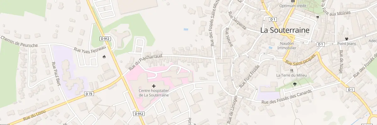 Plan du 17 Rue du Puycharraud à La Souterraine