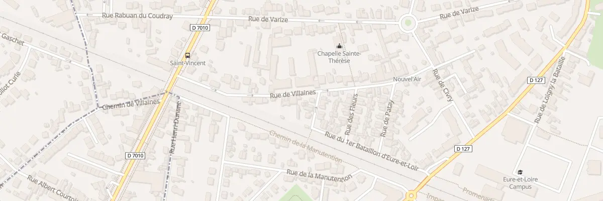 Plan du 27 Rue de Villaines à Chartres