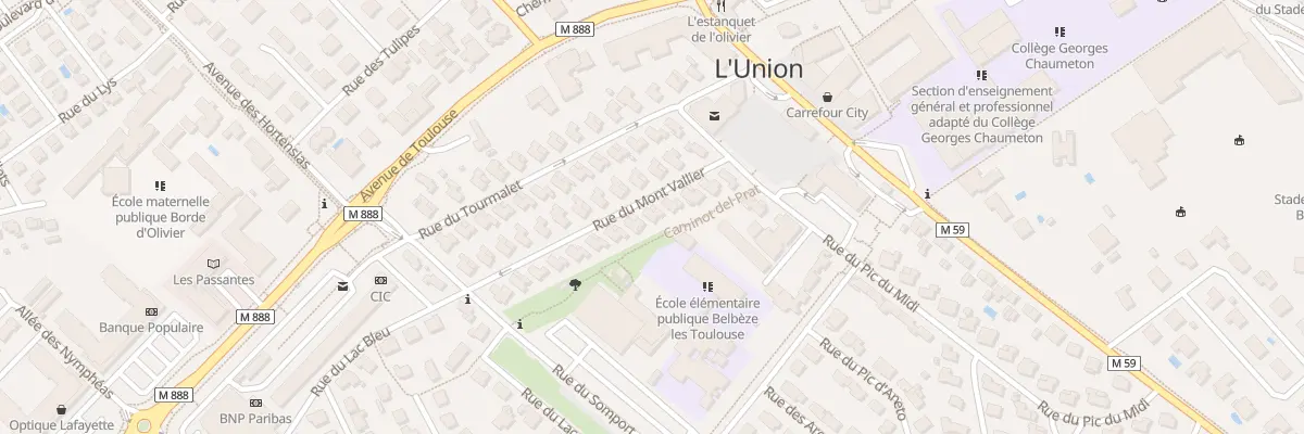 Plan du 7 Rue du Mont Vallier à L’Union