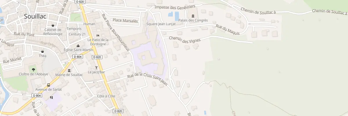 Plan du 6185 Bd des Molières à Souillac