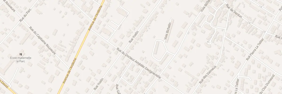 Plan du 33 Rue Yvelin à Vernon