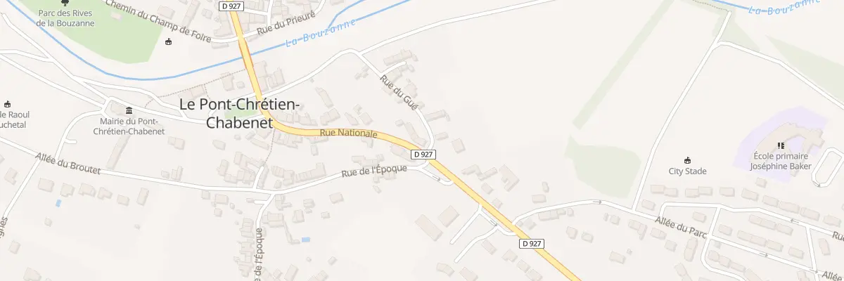 Plan du 75 Rue Nationale au Pont-Chrétien-Chabenet