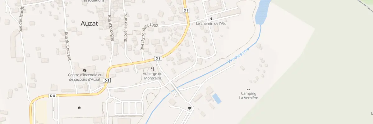 Plan du 59 Campas à Auzat