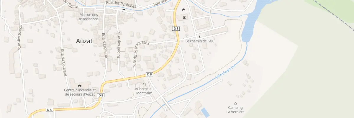 Plan du 86 Campas à Auzat