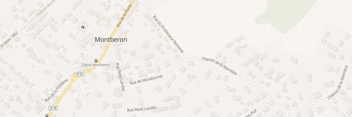 Plan du 9 Rue de Mondourret à Montberon