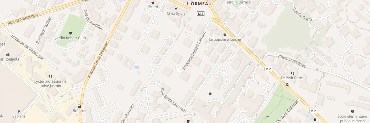 Plan du 6 Imp Hubert Latham à Toulouse
