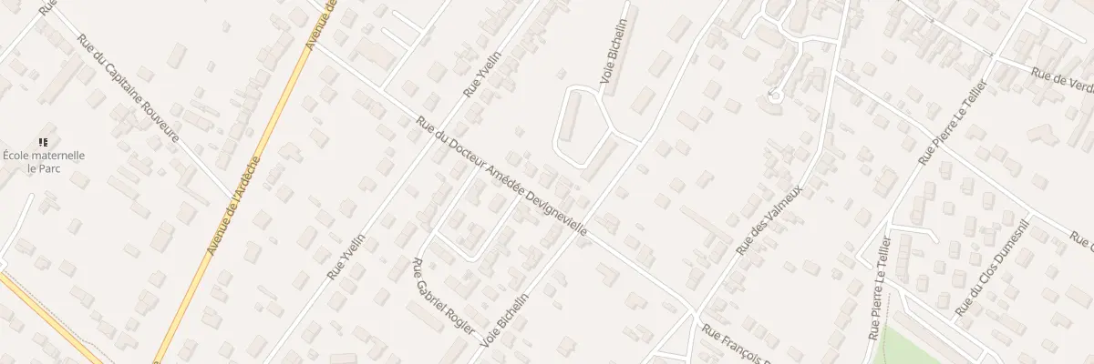 Plan du 6B Rue du Docteur Devignevielle à Vernon