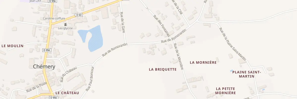 Plan du 6 Rue de Romorantin à Chémery