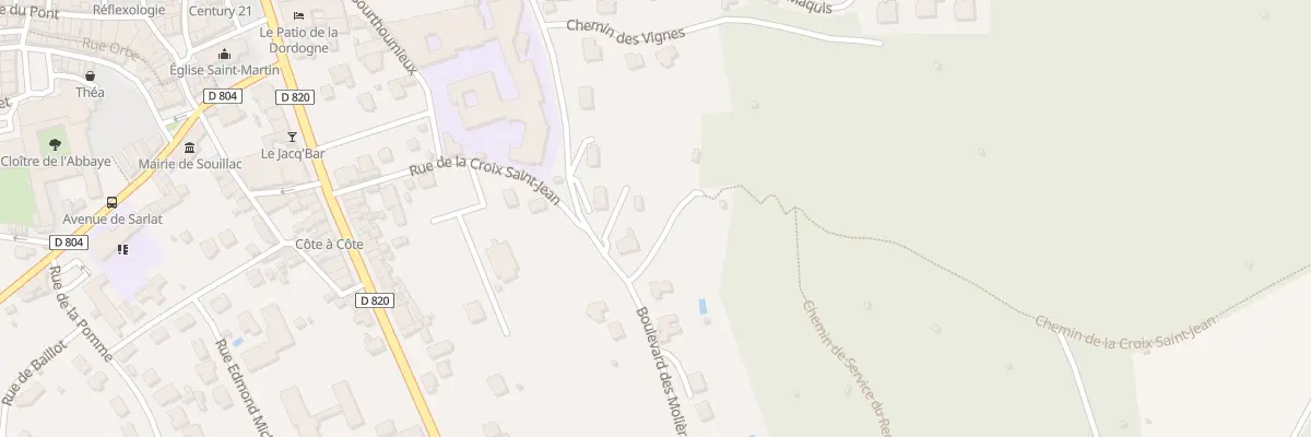 Plan du 66 Bd des Molières à Souillac