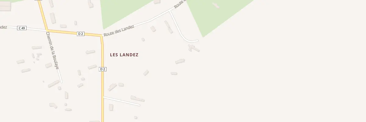 Plan du 24 Rte des Landez au Tronquay