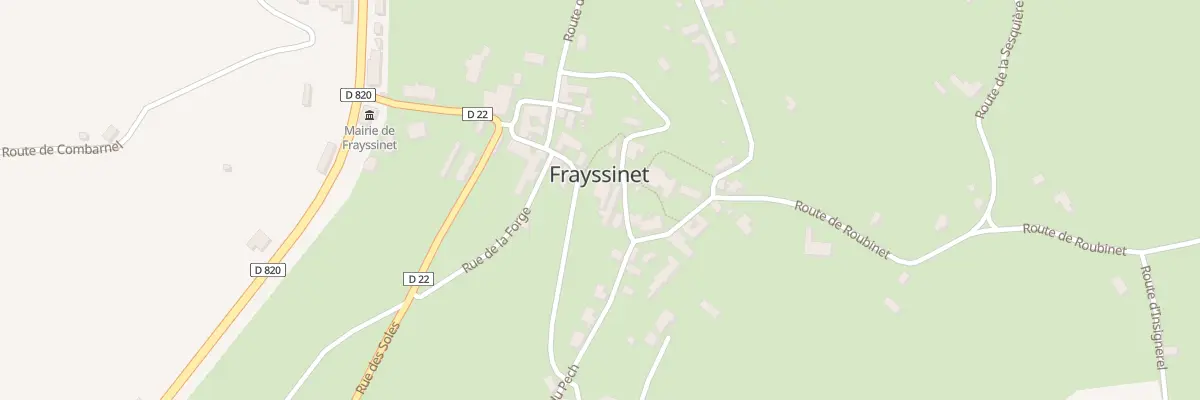 Plan du 176 Rue Fortanier de Vassal à Frayssinet