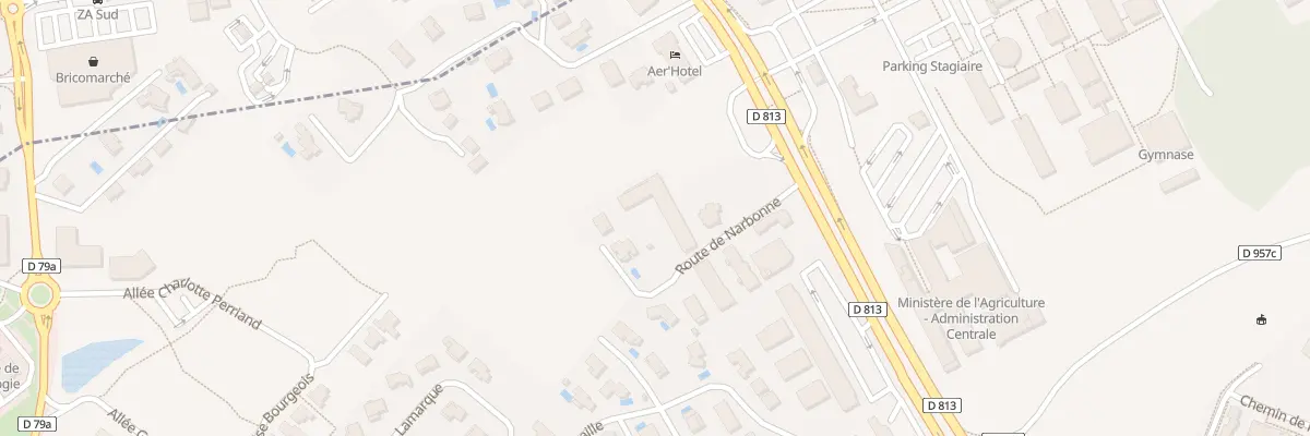 Plan du 15 Rte de Narbonne à Auzeville-Tolosane