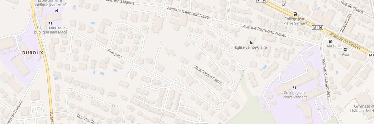 Plan du 21 Rue Sainte Claire à Toulouse