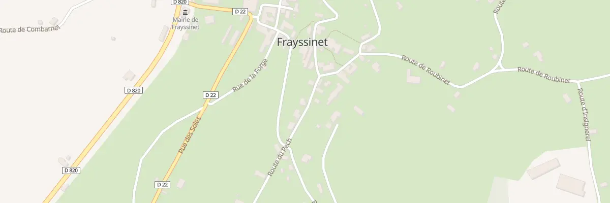 Plan du 128 Rte du Pech à Frayssinet