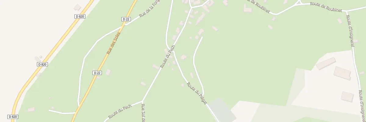 Plan du 53 Rte du Pech à Frayssinet