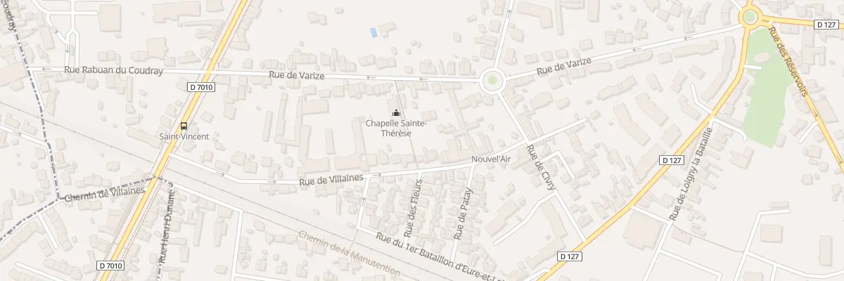 Plan du 18 Rue de Villaines à Chartres