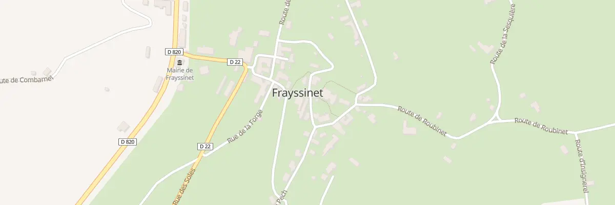 Plan du 186 Rue Fortanier de Vassal à Frayssinet