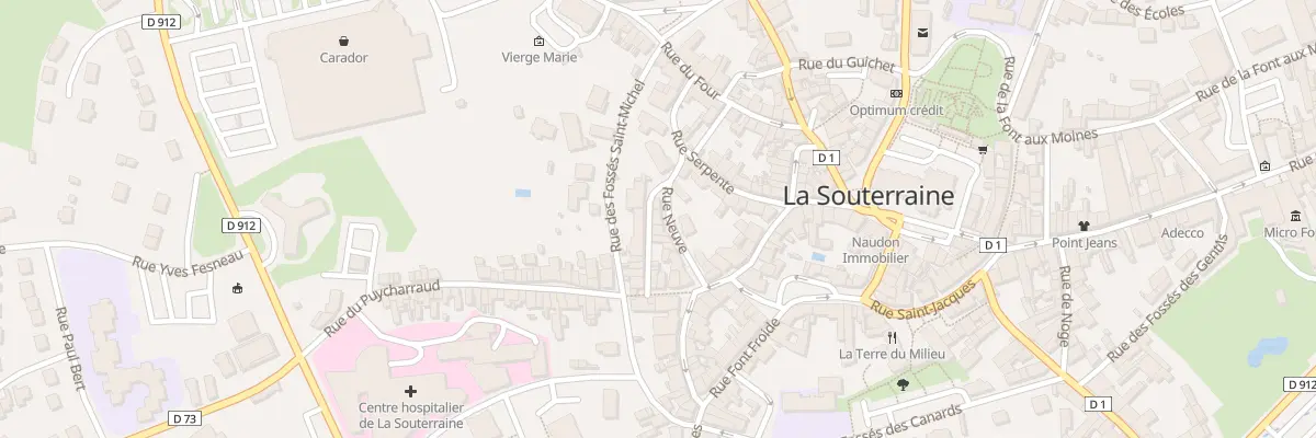 Plan du 8 Rue de La Vigne à La Souterraine
