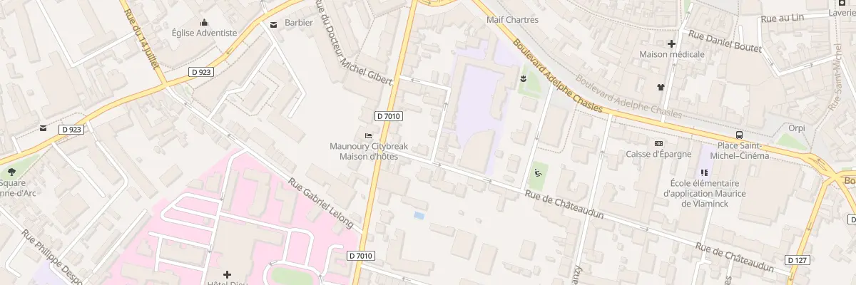 Plan du 28 Rue de Chateaudun à Chartres