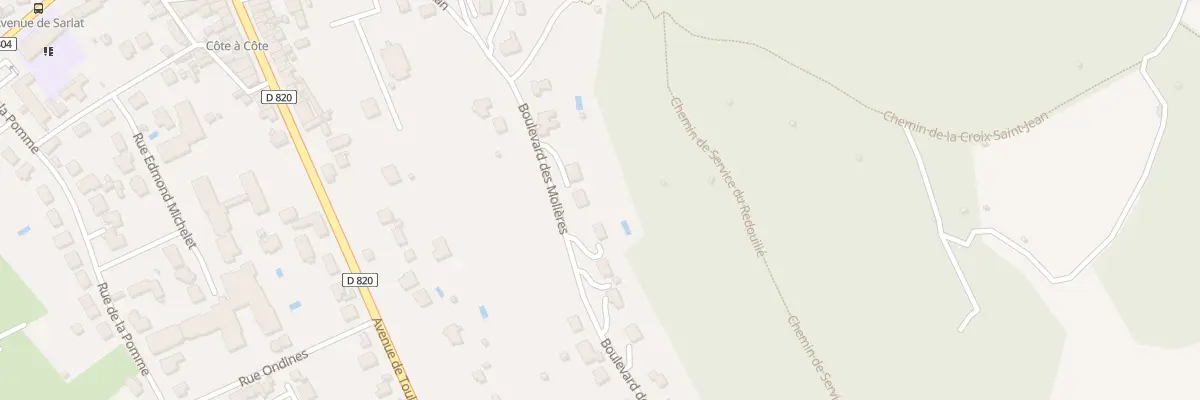 Plan du 6195A Bd des Molières à Souillac