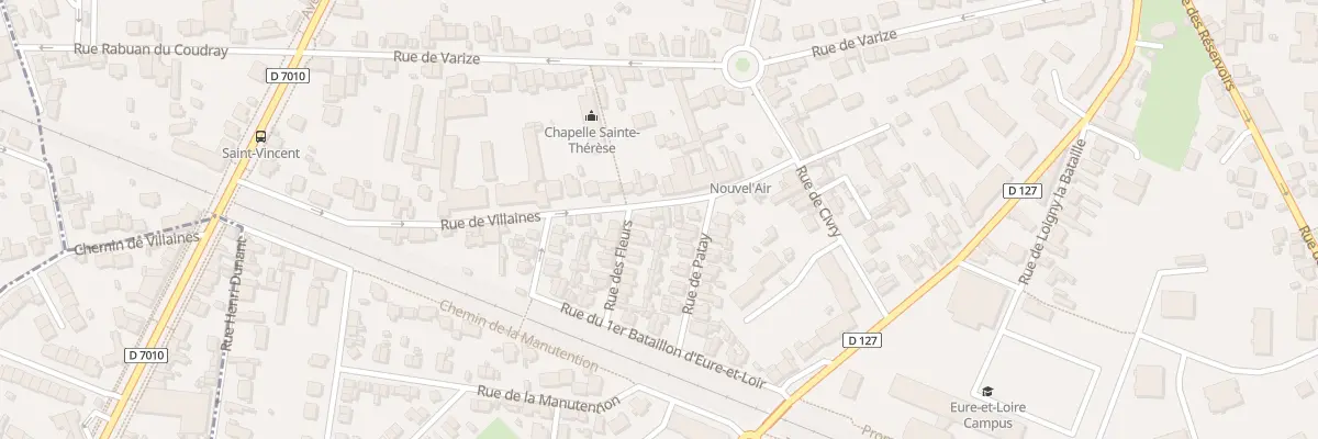Plan du 11 Rue de Villaines à Chartres