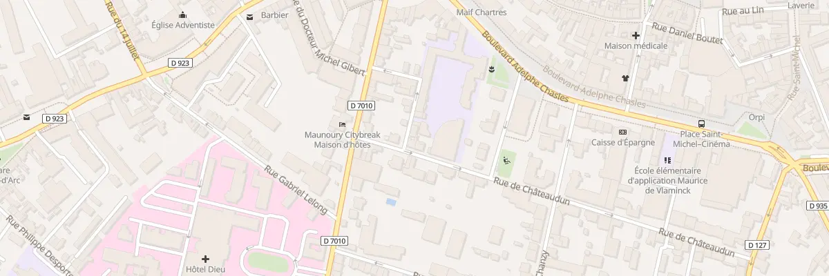 Plan du 24 Rue de Chateaudun à Chartres