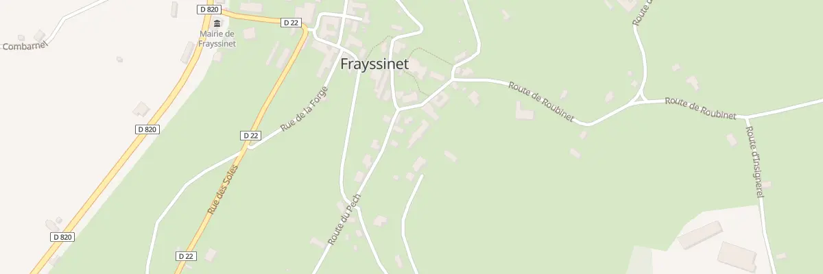 Plan du 53 Rte du Plegat à Frayssinet