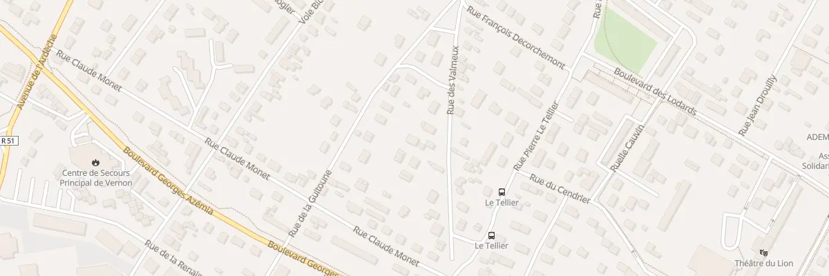 Plan du 78 Rue des Valmeux à Vernon