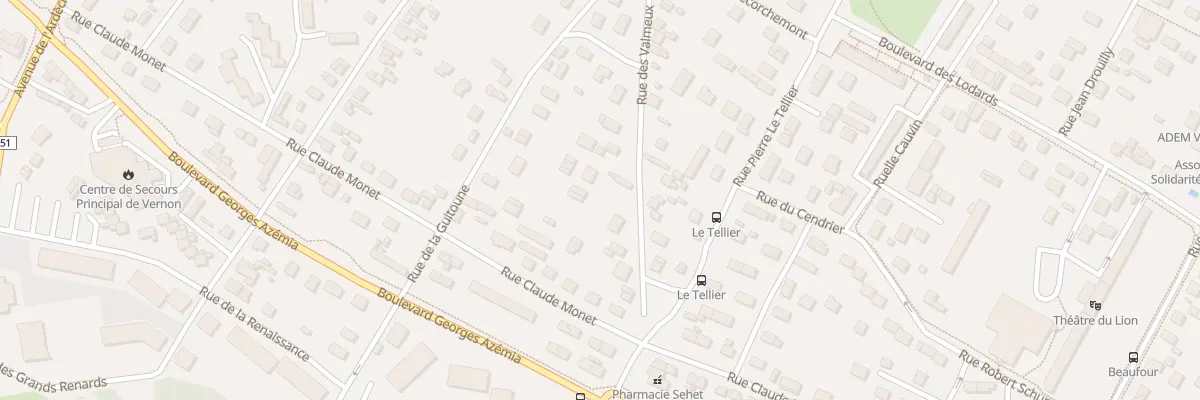 Plan du 82B Rue des Valmeux à Vernon