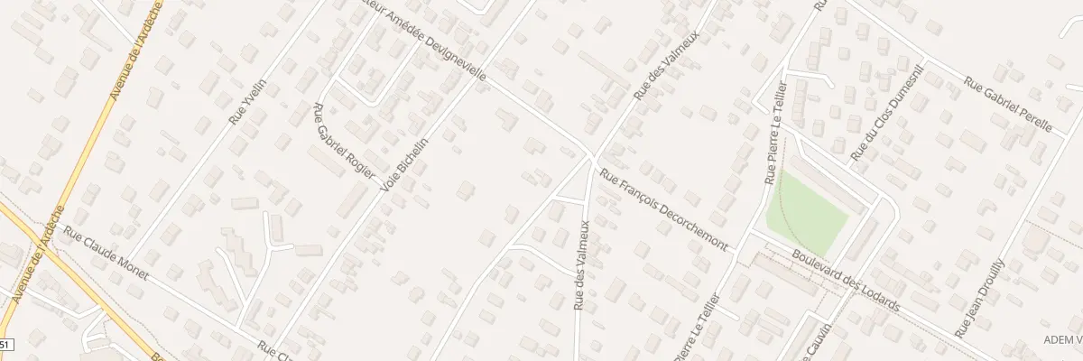 Plan du 4 Rue Georges Doublet à Vernon