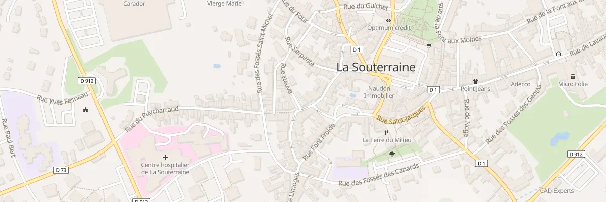 Plan du 4 Rue Neuve à La Souterraine