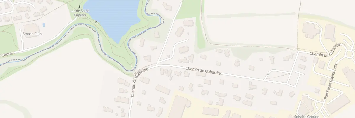 Plan du 223 Che de Gabardie à Toulouse