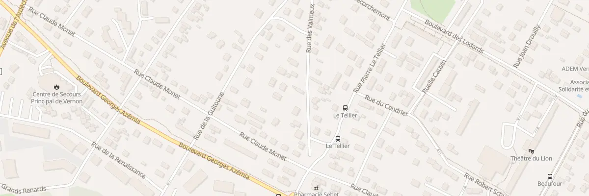 Plan du 82 Rue des Valmeux à Vernon