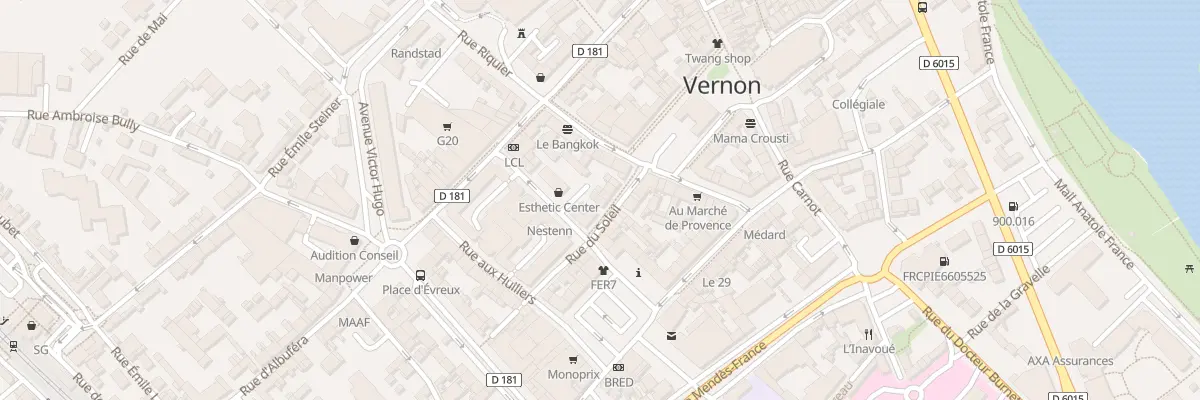 Plan du 10 Rue du Soleil à Vernon