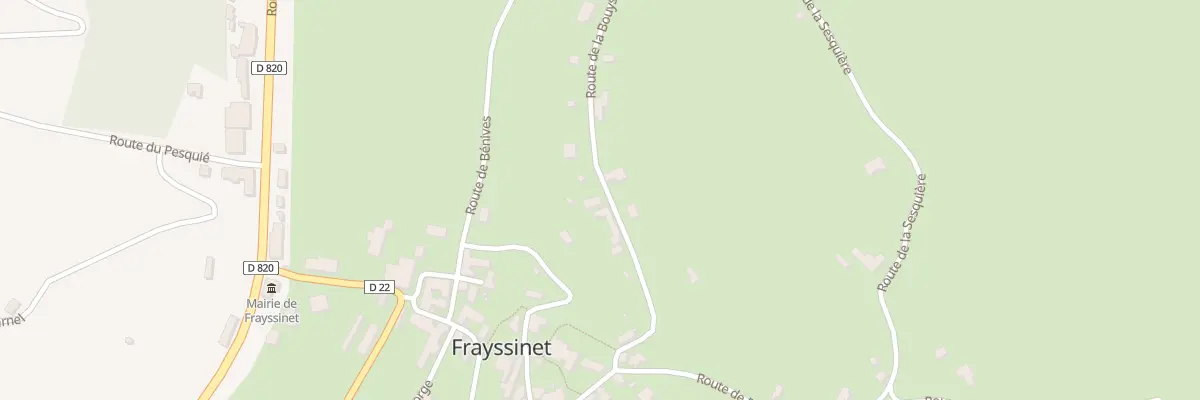 Plan du 308 Rte de la Bouysse à Frayssinet
