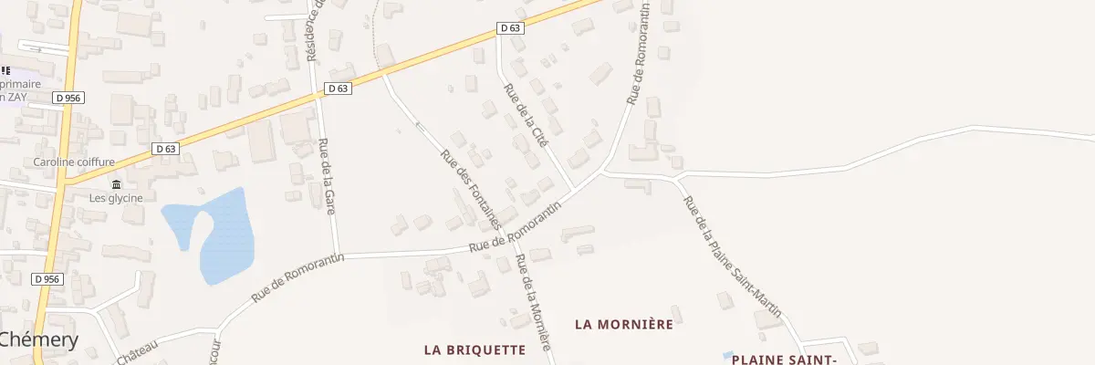 Plan du 14 Rue de la Cité à Chémery