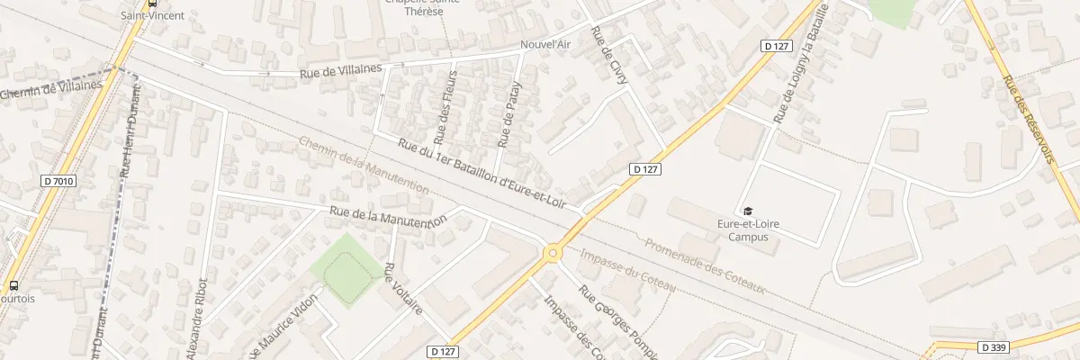 Plan du 4 Rue du 1er Bataillon d’E et L à Chartres