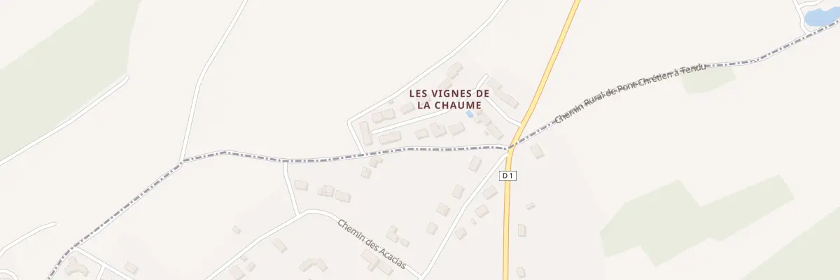 Plan du 12 Les Vignes de la Chaume à Chasseneuil