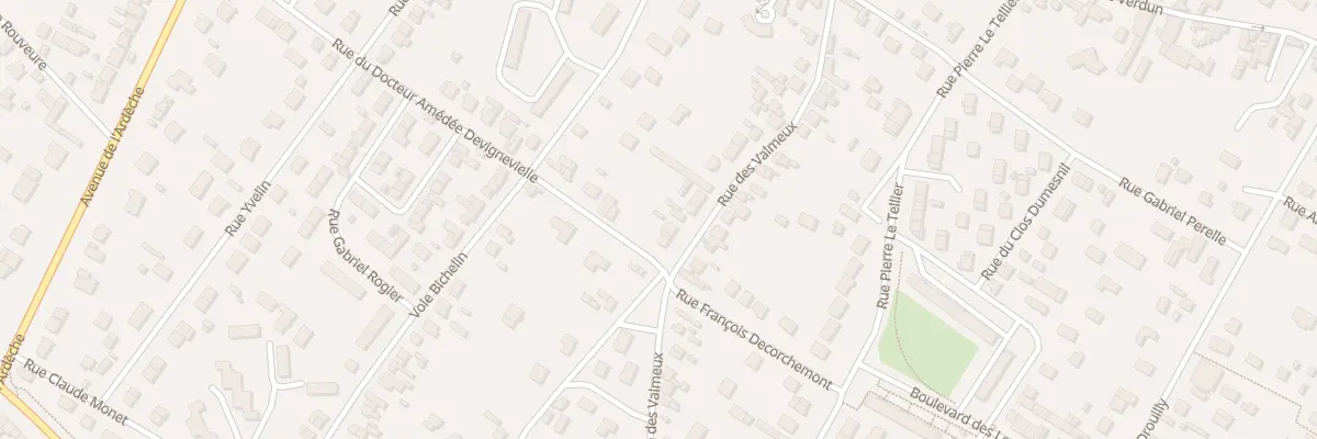 Plan du 52 Rue des Valmeux à Vernon