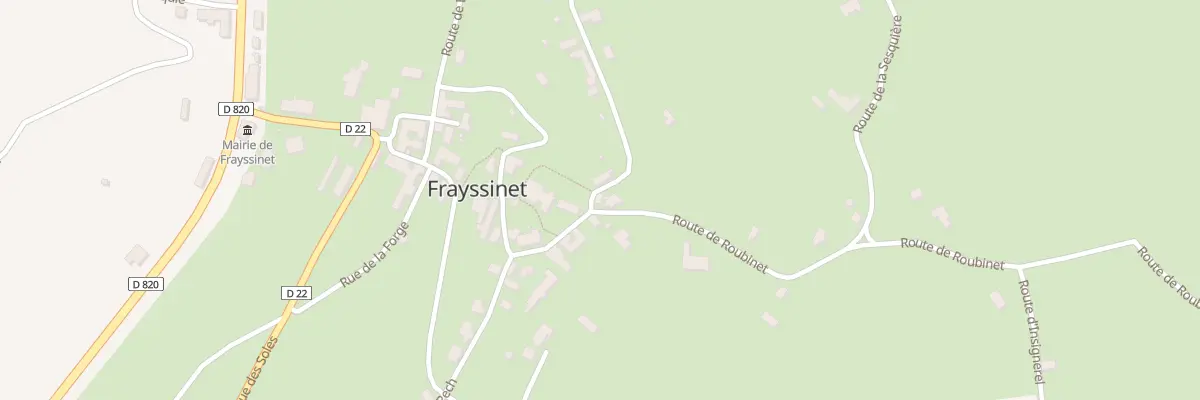 Plan du 7 Rte de Roubinet à Frayssinet