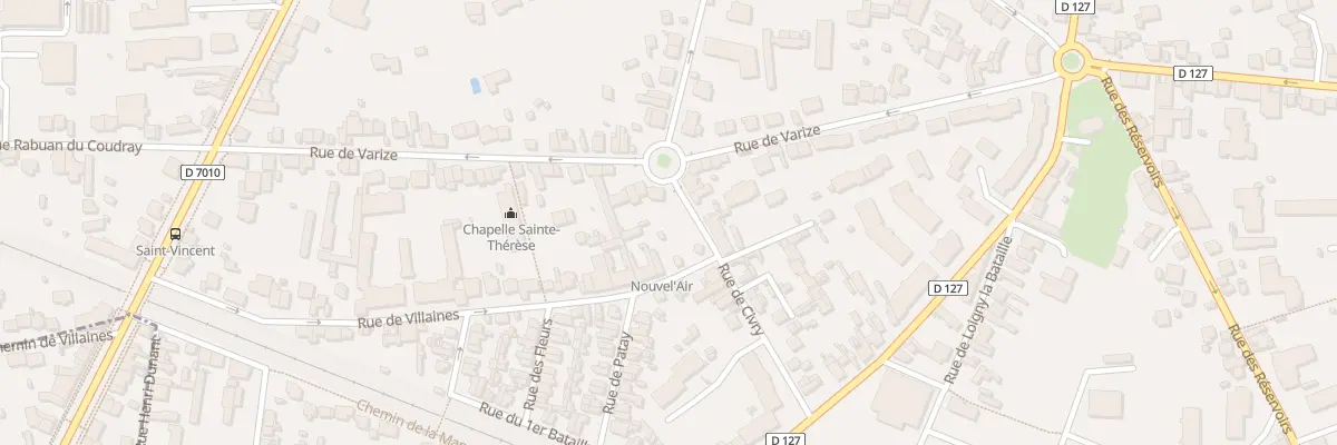 Plan du 2B Rue de Villaines à Chartres