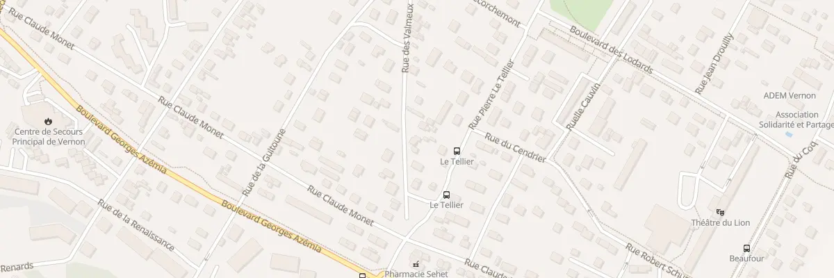 Plan du 71 Rue des Valmeux à Vernon