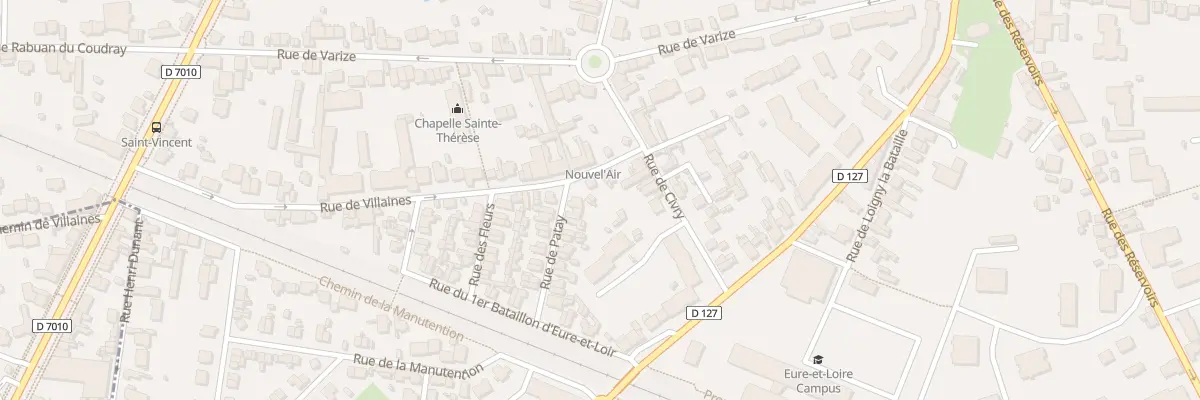 Plan du 5 Rue de Villaines à Chartres