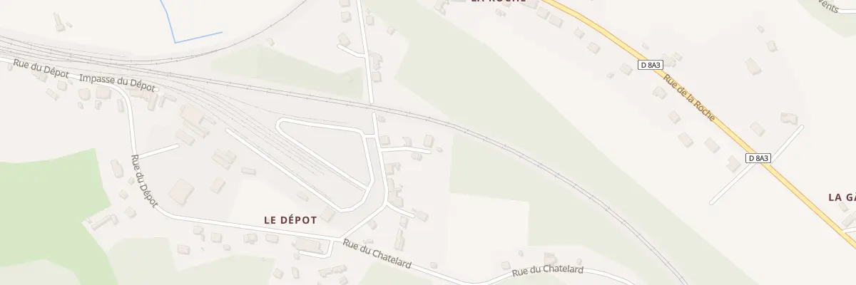 Plan du 3 Che du Dépôt à Saint-Sulpice-Laurière