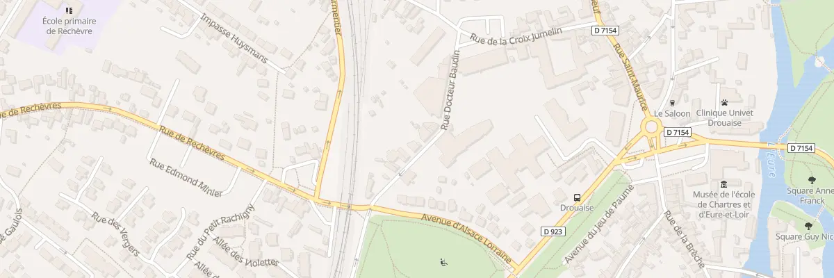 Plan du 11 Rue du Docteur Baudin à Chartres