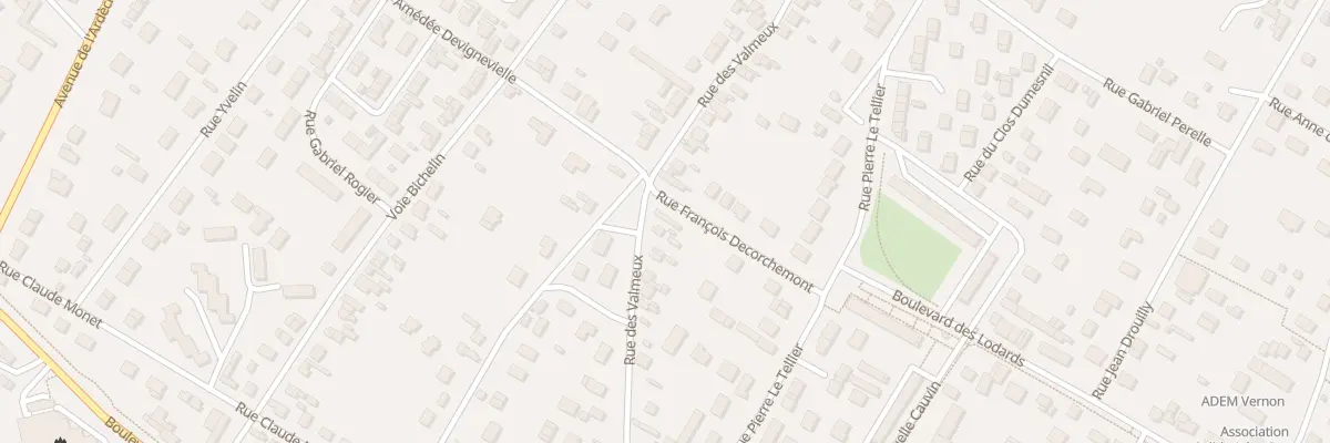 Plan du 47 Rue des Valmeux à Vernon