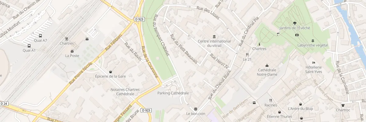 Plan du 7 Rue du Petit Beauvais à Chartres