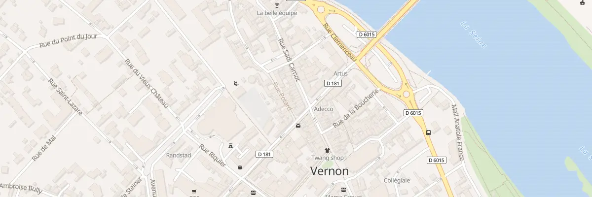 Plan du 10 Rue Potard à Vernon